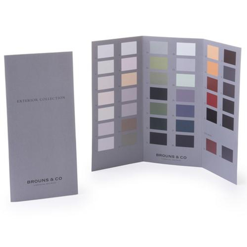 Exterior Range - Printed linseed paint color card